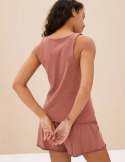 Cotton Rich Lettuce Hem Shortie Set -Cyberjammies Store SD 02 T37 1310J VQ X EC 3