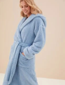 Fleece Hooded Long Dressing Gown -Cyberjammies Store SD 02 T37 2395G E1 X EC 2