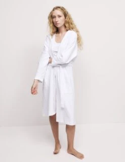 Pure Cotton Jersey Waffle Dressing Gown 8 Pure Cotton Jersey Waffle Dressing Gown -Cyberjammies Store SD 02 T37 2397G Z0 X EC 2
