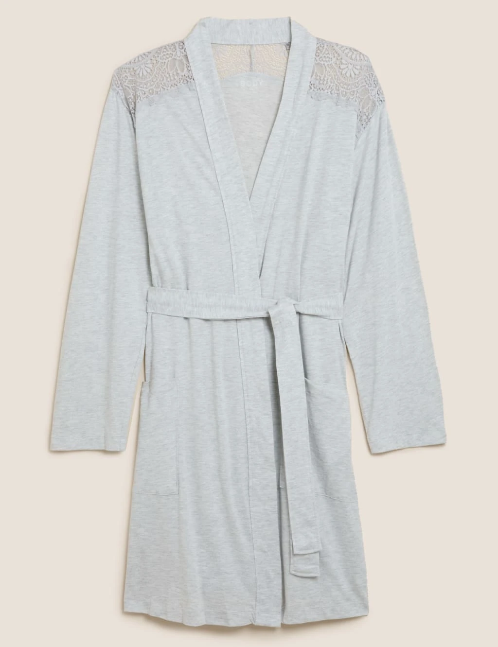 Cool Comfort™ Cotton Modal Lace Trim Wrap 2 Cool Comfort™ Cotton Modal Lace Trim Wrap - Image 2