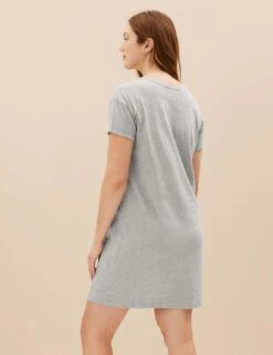 Cotton Rich Happy Slogan Short Nightdress -Cyberjammies Store SD 02 T37 3251M T4 X EC 2