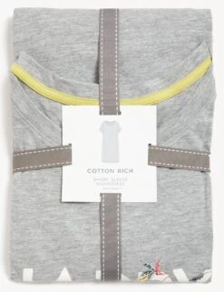 Cotton Rich Happy Slogan Short Nightdress -Cyberjammies Store SD 02 T37 3251M T4 X EC 6