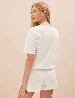 Cotton Blend Waffle Pyjama Top -Cyberjammies Store SD 02 T37 3471T KY X EC 3