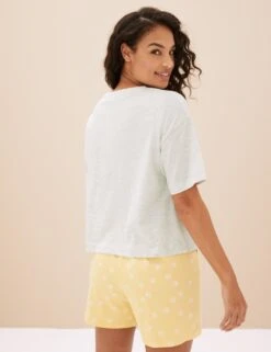 Cotton Rich Sunshine Slogan Pyjama Top -Cyberjammies Store SD 02 T37 3481T KY X EC 2