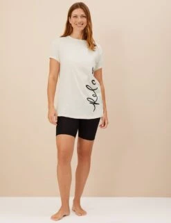 Pure Cotton Slogan Shortie Set -Cyberjammies Store SD 02 T37 4539F Y4 X EC 4