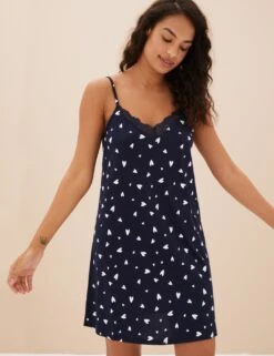 Cool Comfort™ Cotton Modal Chemise -Cyberjammies Store SD 02 T37 5069C F4 X EC 1