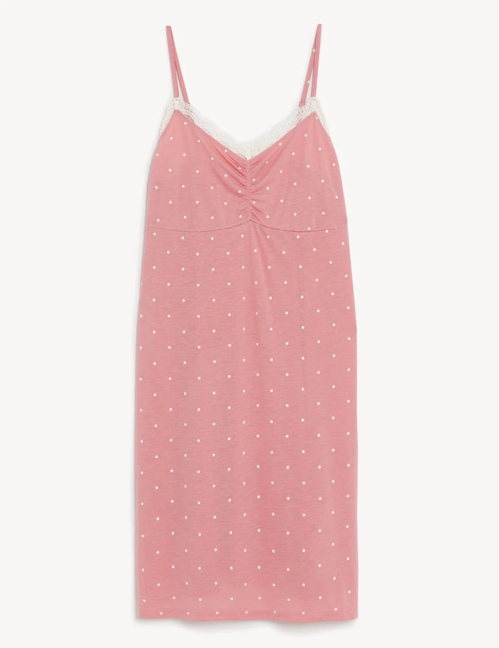Polka Dot Lace Trim Chemise 2 Polka Dot Lace Trim Chemise - Image 2
