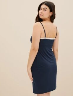 Lace Trim Strappy Short Chemise -Cyberjammies Store SD 02 T37 5080C F0 X EC 3