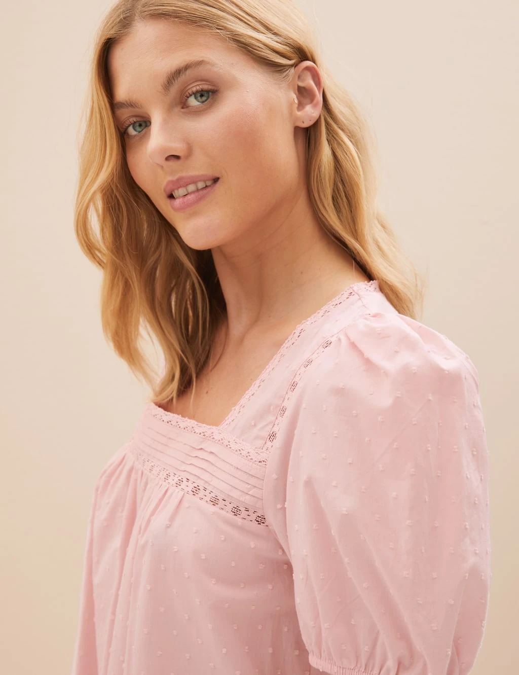 Pure Cotton Long Nightdress 4 Pure Cotton Long Nightdress - Image 4