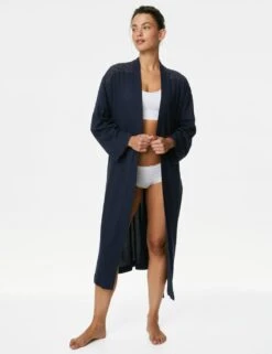 Pure Cotton Broderie Long Dressing Gown 7 Pure Cotton Broderie Long Dressing Gown -Cyberjammies Store SD 02 T37 8569W F0 X EC 2