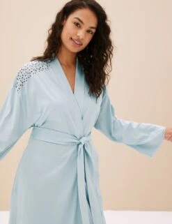 Pure Cotton Tie Dressing Gown -Cyberjammies Store SD 02 T37 8571W E1 X EC 2