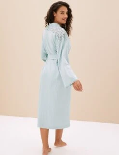 Pure Cotton Tie Dressing Gown -Cyberjammies Store SD 02 T37 8571W E1 X EC 3