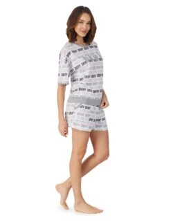 DKNY Cotton Rich Printed Shortie Set -Cyberjammies Store SD 10 T13 5065 ZZ X EC 2