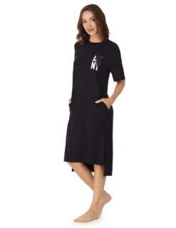 DKNY Jersey Logo Midi Nightdress -Cyberjammies Store SD 10 T13 5068 Y4 X EC 2