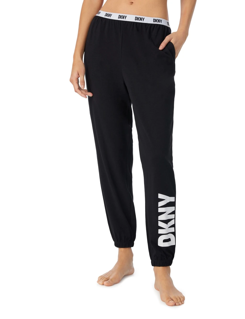 DKNY Cotton Rich Logo Pyjama Bottoms 1 DKNY Cotton Rich Logo Pyjama Bottoms