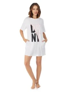 DKNY Jersey Logo Short Sleepshirt
