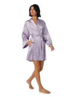 DKNY Satin Logo Tie Short Kimono Wrap -Cyberjammies Store SD 10 T13 5084 G4 X EC 2