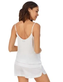 DKNY Cotton Blend Mesh Insert Shortie Set -Cyberjammies Store SD 10 T13 5085 Z0 X EC 3