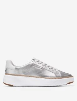 Cole Haan Grandpro Topspin Leather Lace Up Trainers