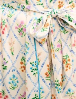 Satin Floral Long Robe -Cyberjammies Store SD 10 T82 2060 K4 X EC 2