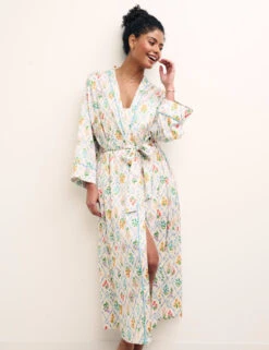 Satin Floral Long Robe -Cyberjammies Store SD 10 T82 2060 K4 X EC 3
