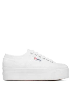 Superga 2790 Acotw Canvas Flatform Lace Up Trainers