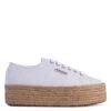 Superga 2790 Cotrope Canvas Platform Lace Up Trainers