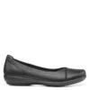 Robyn II Wide Fit Leather Ballet Pumps