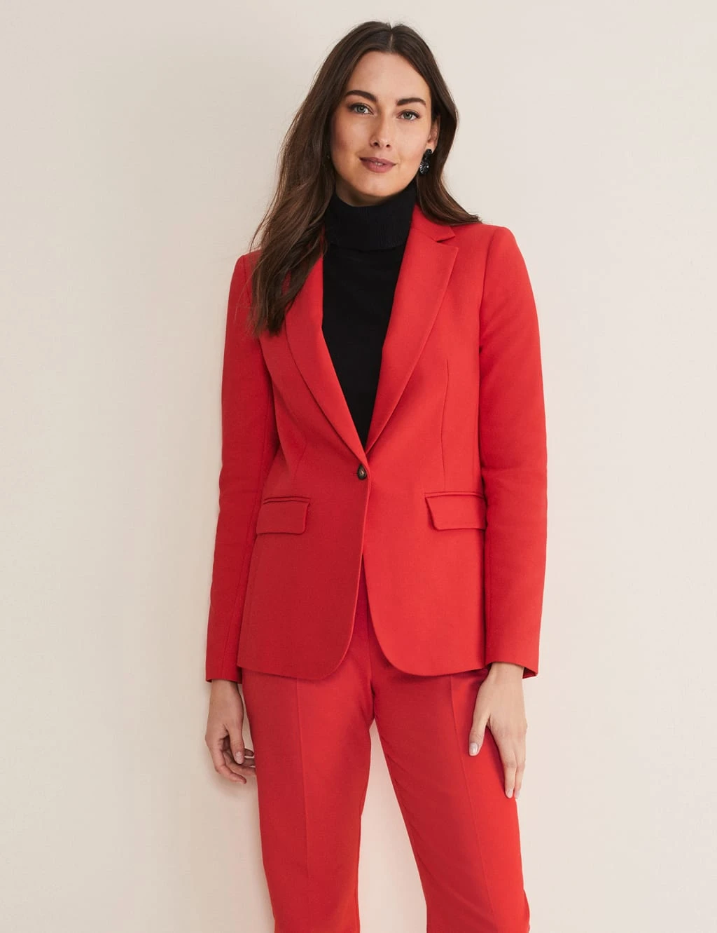 Cotton Rich Single Breasted Blazer 2 Cotton Rich Single Breasted Blazer - Image 2