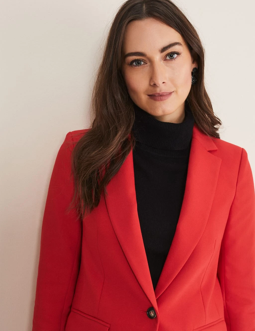 Cotton Rich Single Breasted Blazer 3 Cotton Rich Single Breasted Blazer - Image 3