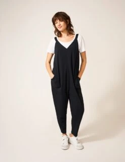 WHITE STUFF Cotton Modal Jersey Sleeveless Jumpsuit