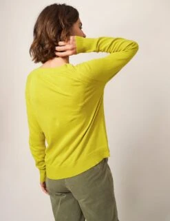 WHITE STUFF Pure Cotton Crew Neck Cardigan -Cyberjammies Store SD 10 T83 1946W J0 X EC 1