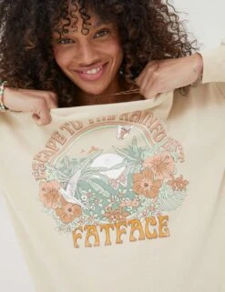 Cotton Rich Slogan Crew Neck Sweatshirt -Cyberjammies Store SD 10 T83 2124W KY X EC 2