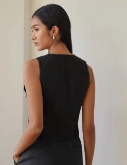 Pure Linen Single Breasted Waistcoat -Cyberjammies Store SD 10 T83 2368W Y0 X EC 2