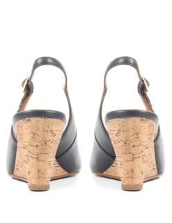 Jones Bootmaker Leather Wedge Slingback Shoes -Cyberjammies Store SD 10 T83 2540W F0 X EC 2
