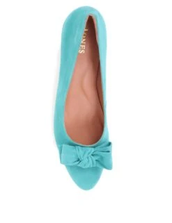 Jones Bootmaker Suede Bow Block Heel Court Shoes -Cyberjammies Store SD 10 T83 2543W J0 X EC 1