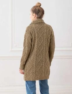 Celtic & Co. Pure Wool Cable Knit Longline Cardigan 10 Celtic & Co. Pure Wool Cable Knit Longline Cardigan -Cyberjammies Store SD 10 T83 2811 N0 X EC 2