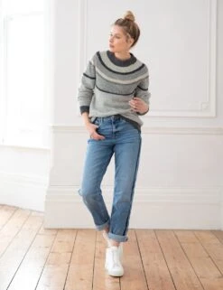 Celtic & Co. Pure Wool Striped Crew Neck Jumper -Cyberjammies Store SD 10 T83 2817 T0 X EC 3