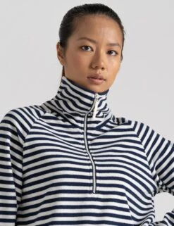 Craghoppers Striped Funnel Neck Half Zip Sweatshirt 9 Craghoppers Striped Funnel Neck Half Zip Sweatshirt -Cyberjammies Store SD 10 T83 3020W E4 X EC 2