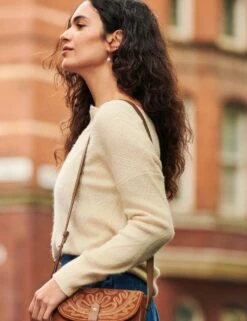 WHITE STUFF Cable Knit Notch Neck Jumper -Cyberjammies Store SD 10 T83 4072W K0 X EC 4