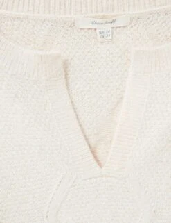 WHITE STUFF Cable Knit Notch Neck Jumper -Cyberjammies Store SD 10 T83 4072W K0 X EC 6