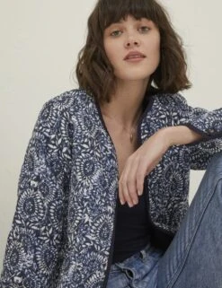 Pure Cotton Floral Quilted Jacket -Cyberjammies Store SD 10 T83 4587W F4 X EC 4