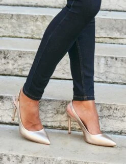 Suede Stiletto Heel Slingback Shoes 7 Suede Stiletto Heel Slingback Shoes -Cyberjammies Store SD 10 T83 5766 CH X EC 2