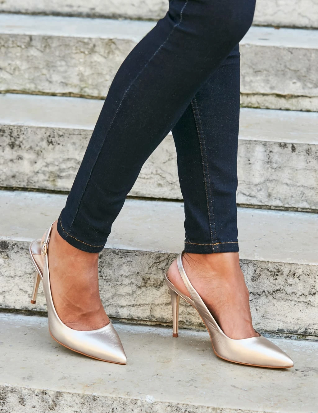 Suede Stiletto Heel Slingback Shoes 4 Suede Stiletto Heel Slingback Shoes - Image 4