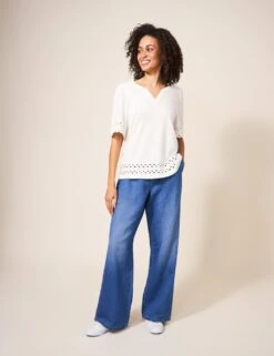 WHITE STUFF Wide Leg Jeans