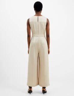 French Connection Satin Sleeveless Jumpsuit 7 French Connection Satin Sleeveless Jumpsuit -Cyberjammies Store SD 10 T83 6212W VS X EC 2