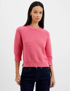 French Connection Pure Cotton Ribbed Sweatshirt