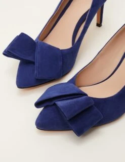 Suede Bow Stiletto Heel Court Shoes -Cyberjammies Store SD 10 T83 6499 E0 X EC 2