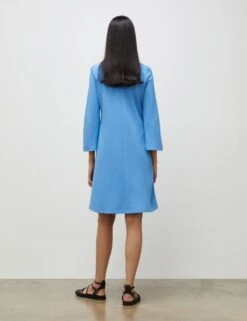 Button Detail Knee Length Shift Dress 7 Button Detail Knee Length Shift Dress -Cyberjammies Store SD 10 T83 6529W E0 X EC 3