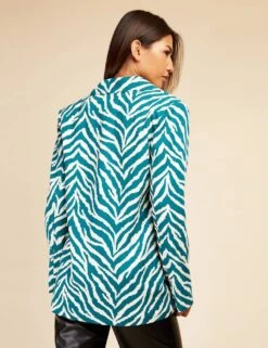 Animal Print Single Breasted Blazer -Cyberjammies Store SD 10 T83 6650W J0 X EC 3